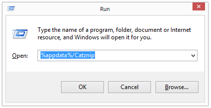 Windows Open Catznip Folder ><